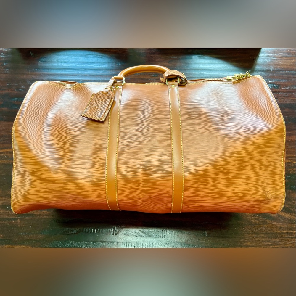 Louis Vuitton Epi leather Keepall 55